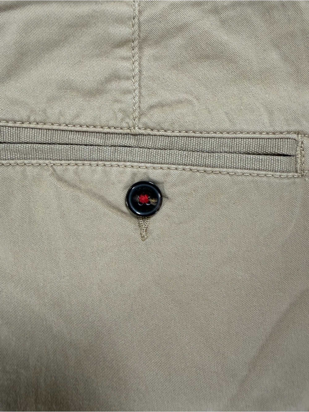 Michael Kors Mens Chino Shorts Size 38 Tan Khaki Flat Front Stretch #1032 - Picture 8 of 10